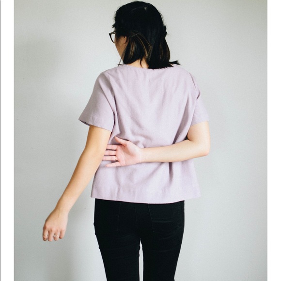 Jamie and the Jones Staple Basic Tee in Petal XS - Picture 4 of 7